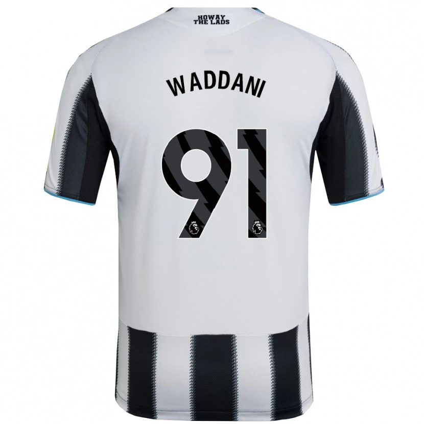 Danxen Homme Maillot Mohamed Waddani #91 Noir Blanc Tenues Domicile 2025/26 T-Shirt