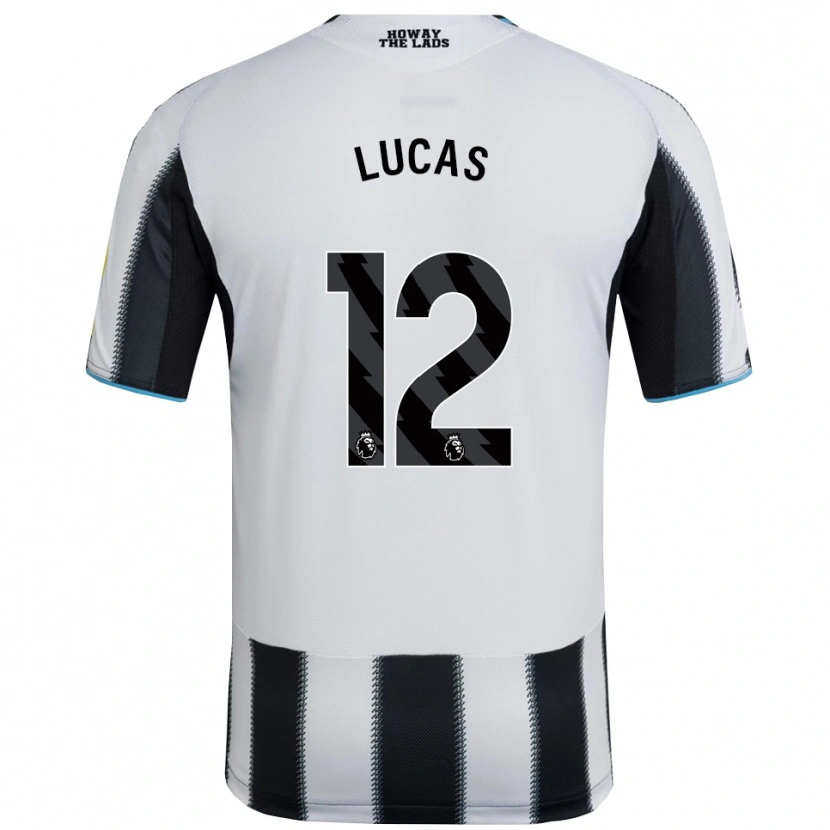 Danxen Homme Maillot Kayden Lucas #12 Noir Blanc Tenues Domicile 2025/26 T-Shirt