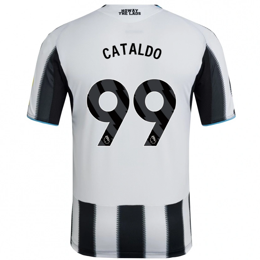 Danxen Homme Maillot Lia Cataldo #99 Noir Blanc Tenues Domicile 2025/26 T-Shirt