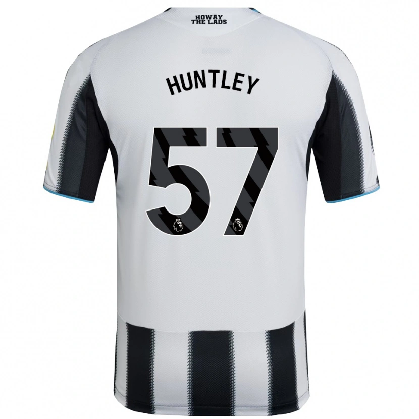 Danxen Homme Maillot James Huntley #57 Noir Blanc Tenues Domicile 2025/26 T-Shirt