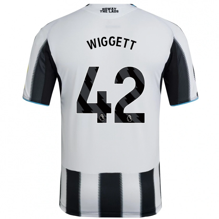 Danxen Homme Maillot Charlie Wiggett #42 Noir Blanc Tenues Domicile 2025/26 T-Shirt