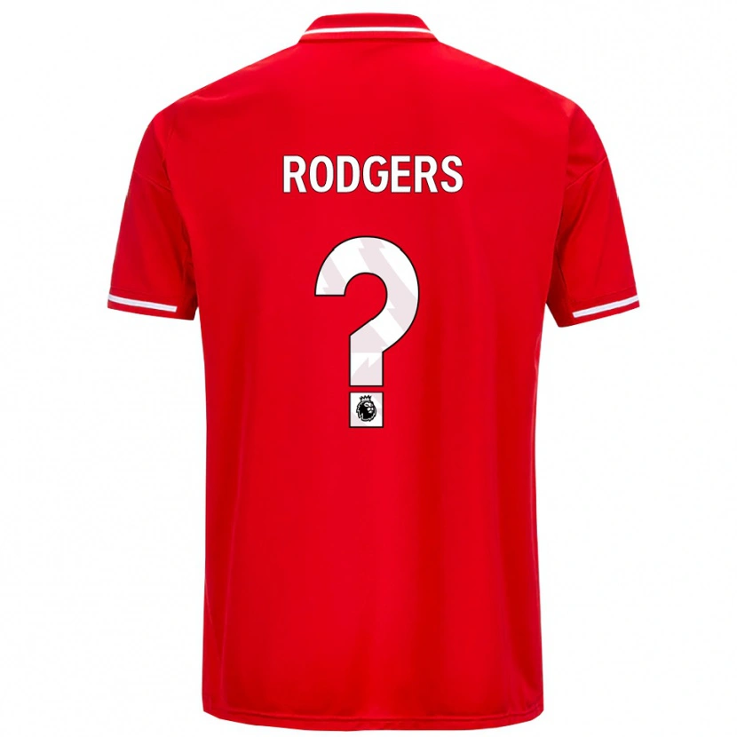 Danxen Homme Maillot Amy Rodgers #0 Rouge Blanc Tenues Domicile 2025/26 T-Shirt
