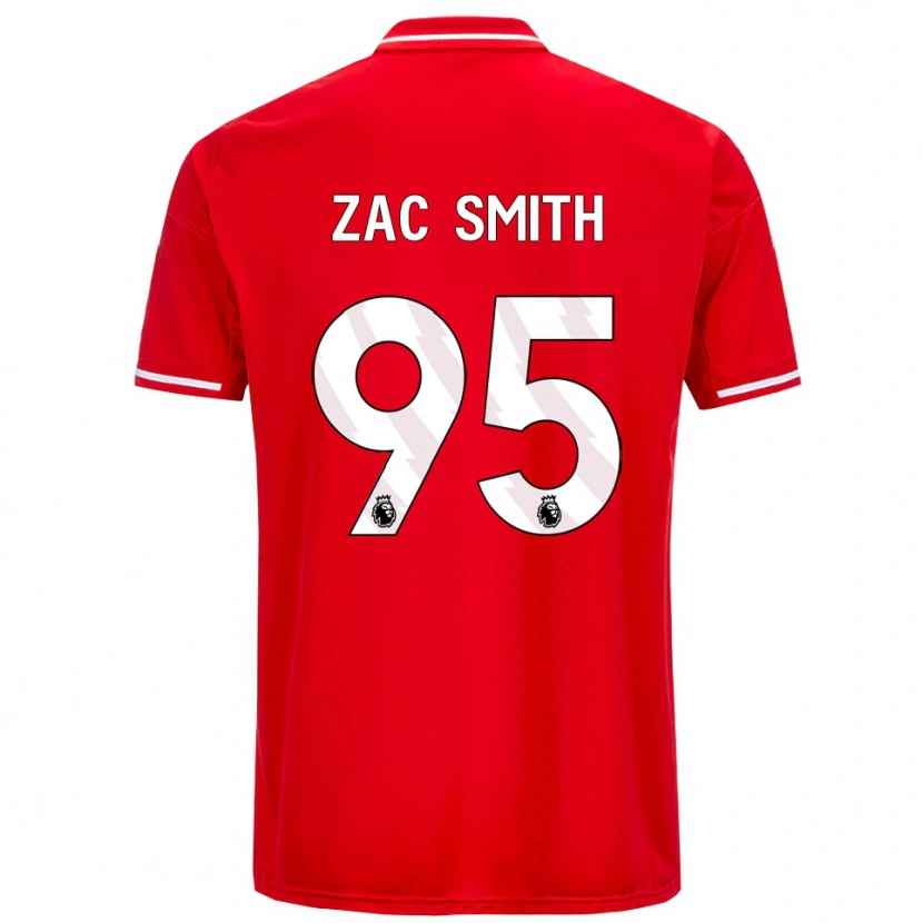 Danxen Homme Maillot Zac Smith #95 Rouge Blanc Tenues Domicile 2025/26 T-Shirt