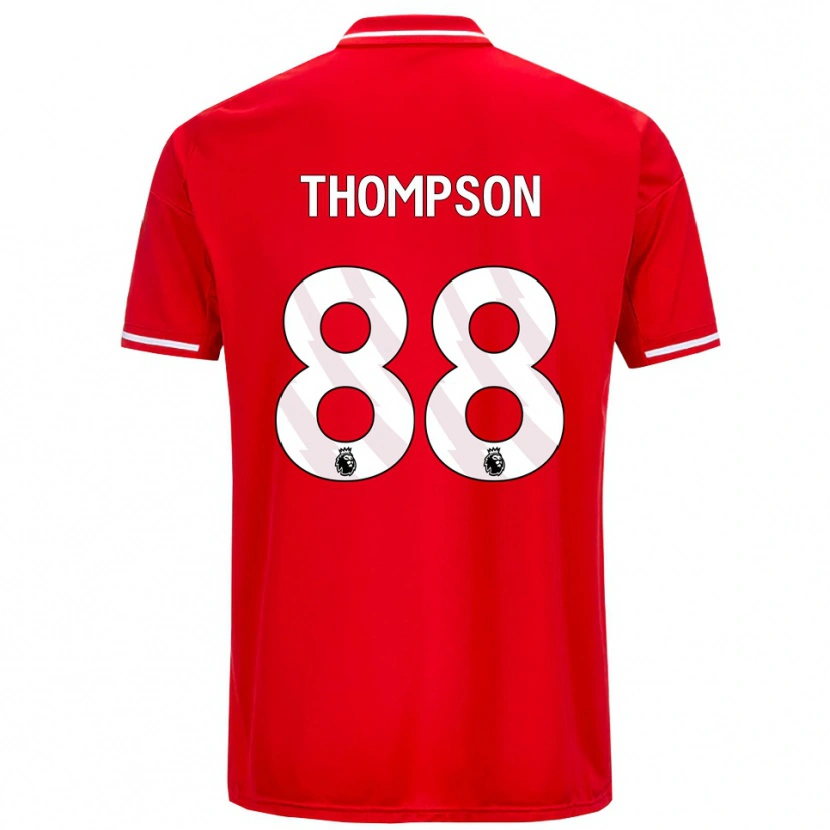 Danxen Homme Maillot Will Thompson #88 Rouge Blanc Tenues Domicile 2025/26 T-Shirt