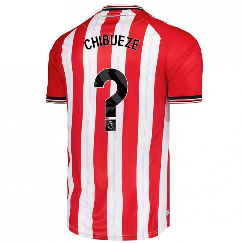 Danxen Homme Maillot Kelechi Chibueze #0 Rouge Blanc Tenues Domicile 2025/26 T-Shirt
