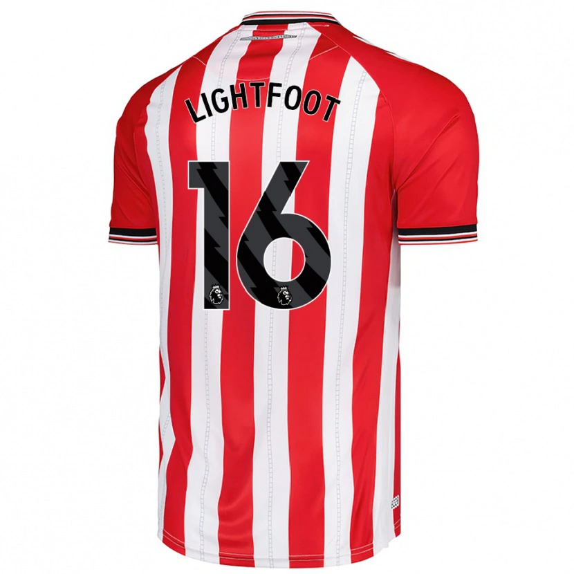 Danxen Homme Maillot Archie Lightfoot #16 Rouge Blanc Tenues Domicile 2025/26 T-Shirt