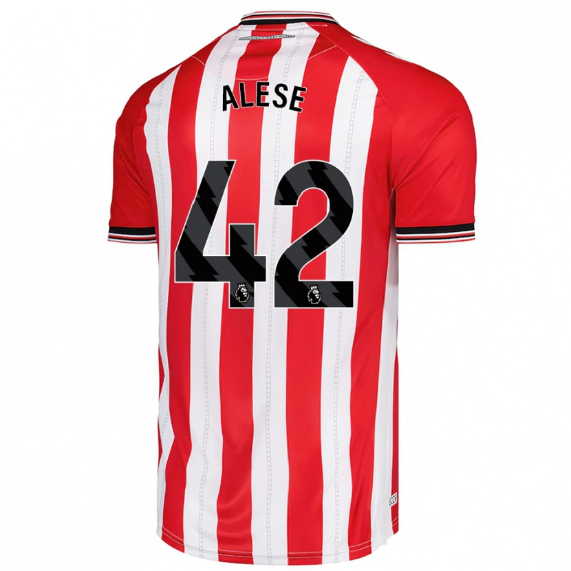 Danxen Homme Maillot Aji Alese #42 Rouge Blanc Tenues Domicile 2025/26 T-Shirt