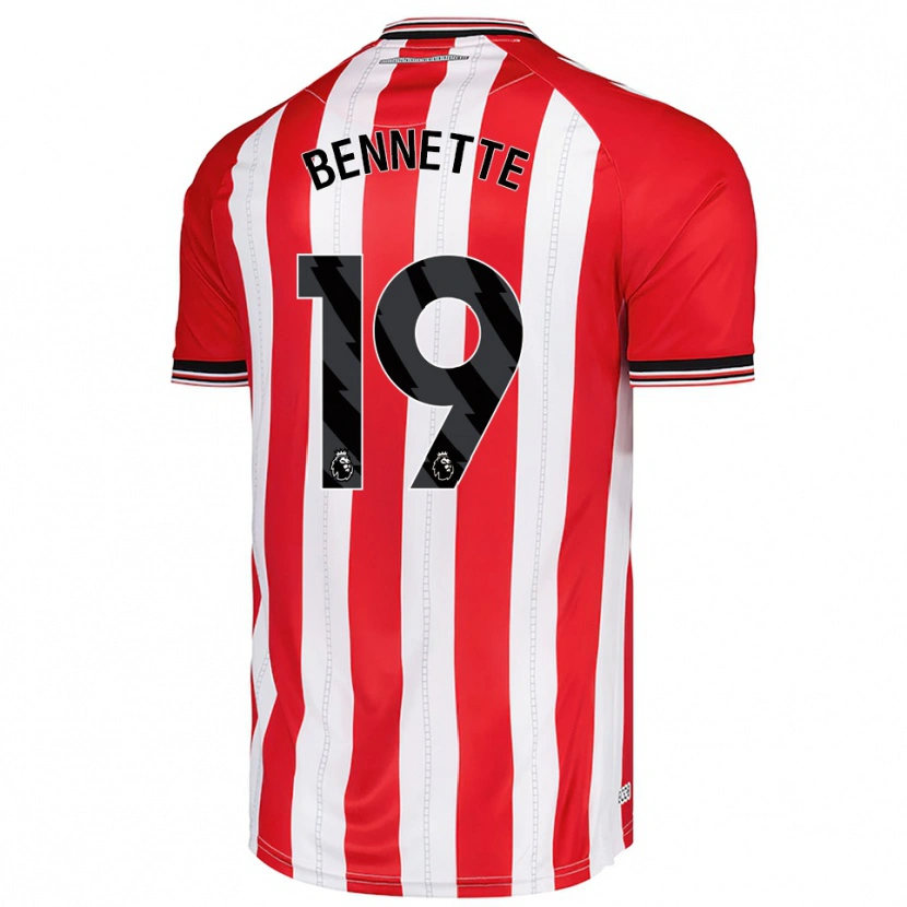 Danxen Homme Maillot Jewison Bennette #19 Rouge Blanc Tenues Domicile 2025/26 T-Shirt