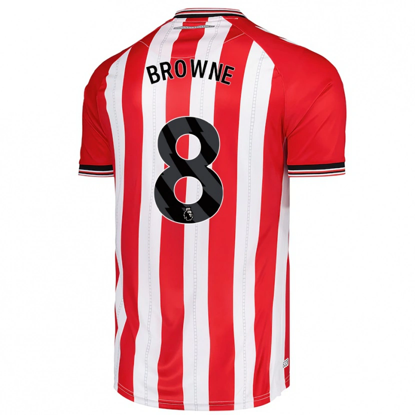 Danxen Homme Maillot Alan Browne #8 Rouge Blanc Tenues Domicile 2025/26 T-Shirt