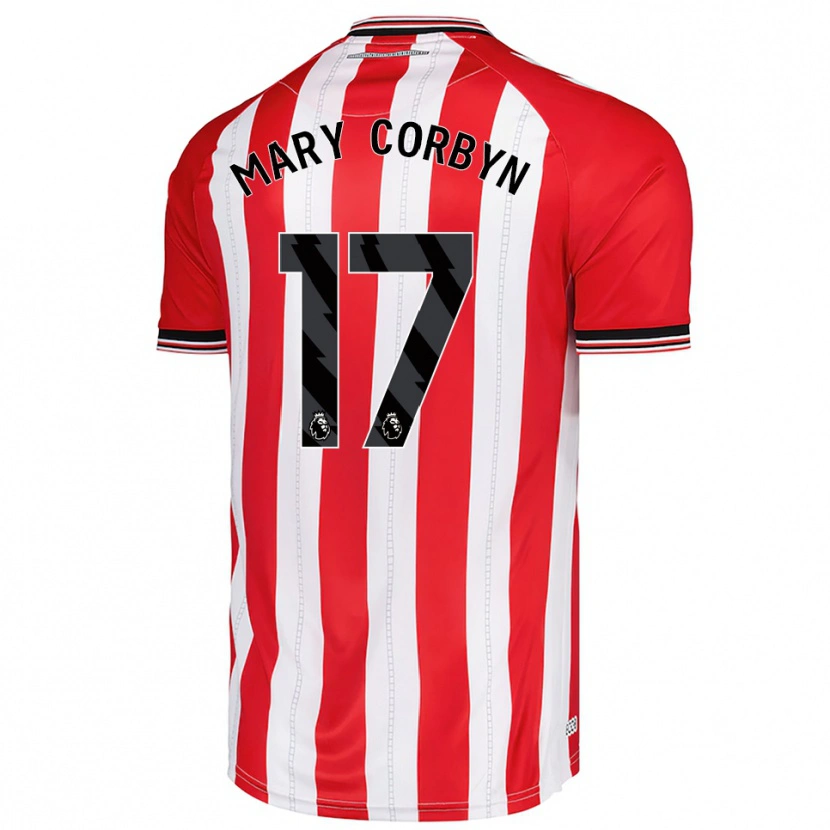 Danxen Homme Maillot Mary Corbyn #17 Rouge Blanc Tenues Domicile 2025/26 T-Shirt