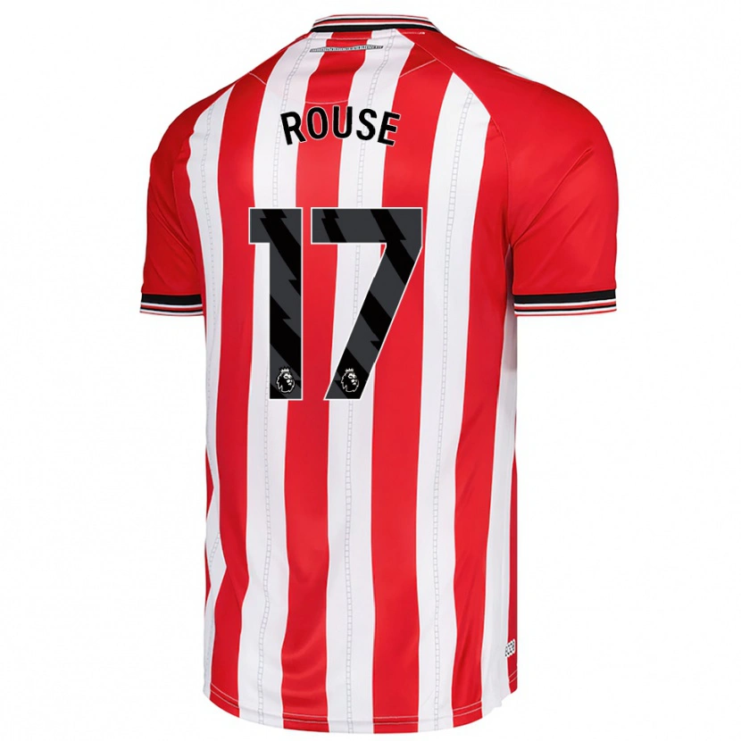 Danxen Homme Maillot Mollie Rouse #17 Rouge Blanc Tenues Domicile 2025/26 T-Shirt