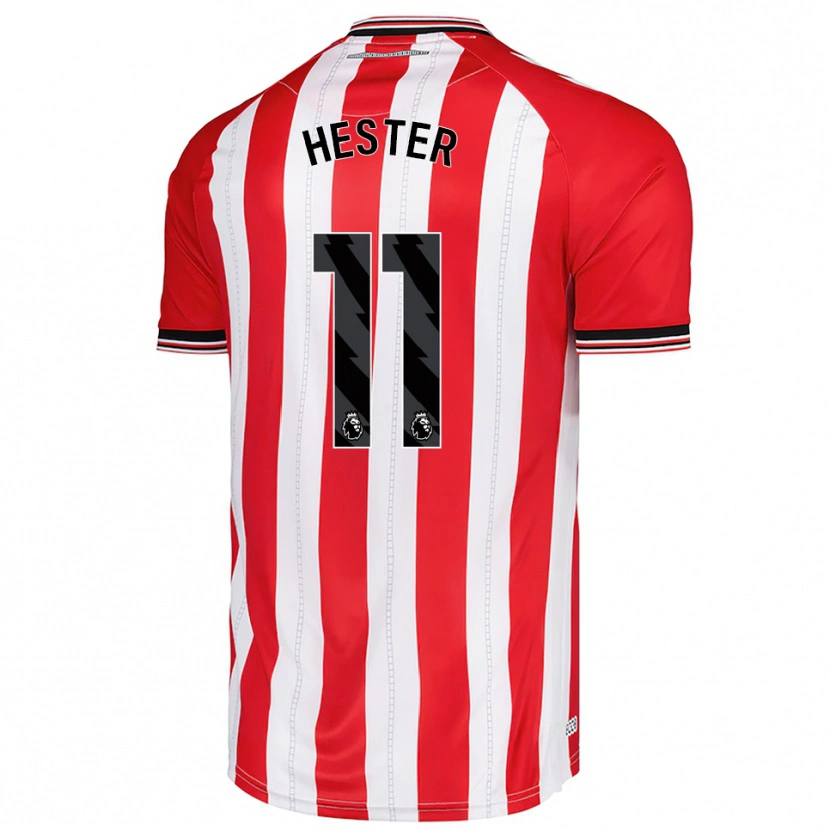 Danxen Homme Maillot Bayley Hester #11 Rouge Blanc Tenues Domicile 2025/26 T-Shirt