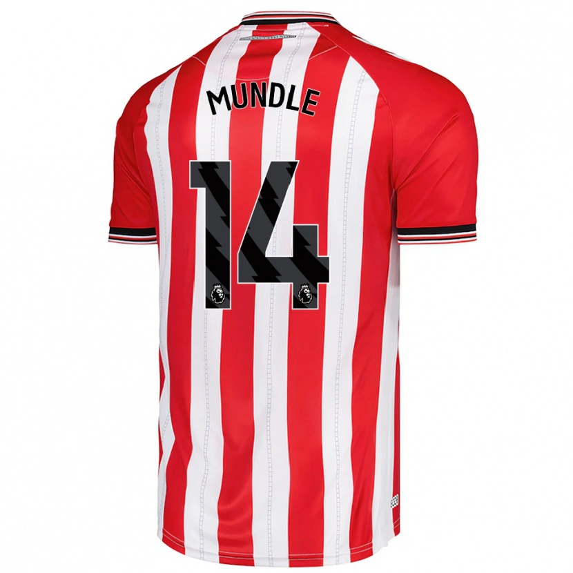 Danxen Homme Maillot Romaine Mundle #14 Rouge Blanc Tenues Domicile 2025/26 T-Shirt