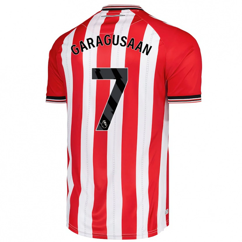 Danxen Homme Maillot Finn Geragusyan #7 Rouge Blanc Tenues Domicile 2025/26 T-Shirt