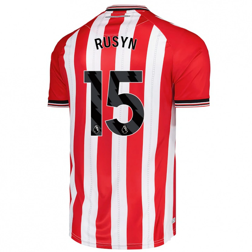 Danxen Homme Maillot Nazariy Rusyn #15 Rouge Blanc Tenues Domicile 2025/26 T-Shirt