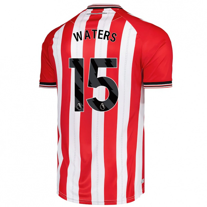 Danxen Homme Maillot Jake Waters #15 Rouge Blanc Tenues Domicile 2025/26 T-Shirt