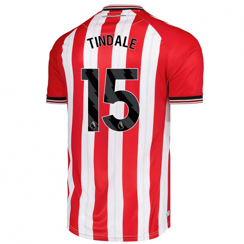 Danxen Homme Maillot Charlie Dinsdale #15 Rouge Blanc Tenues Domicile 2025/26 T-Shirt