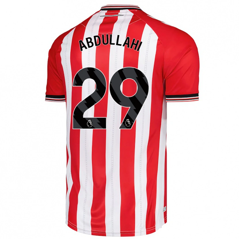 Danxen Homme Maillot Ahmed Abdullahi #29 Rouge Blanc Tenues Domicile 2025/26 T-Shirt