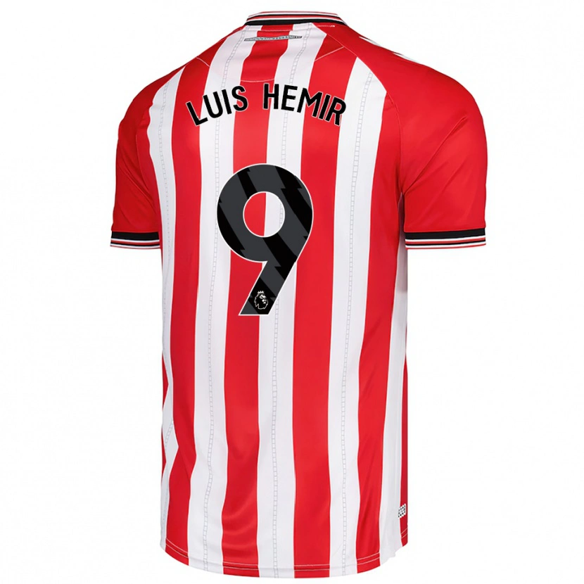 Danxen Homme Maillot Luís Semedo #9 Rouge Blanc Tenues Domicile 2025/26 T-Shirt