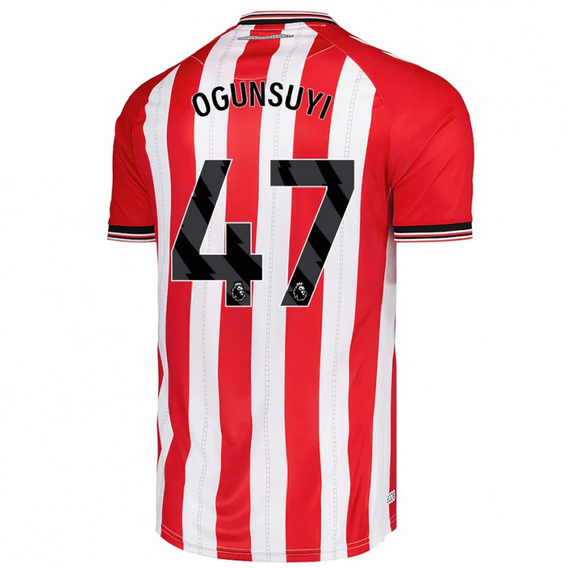 Danxen Homme Maillot Trey Samuel-Ogunsuyi #47 Rouge Blanc Tenues Domicile 2025/26 T-Shirt