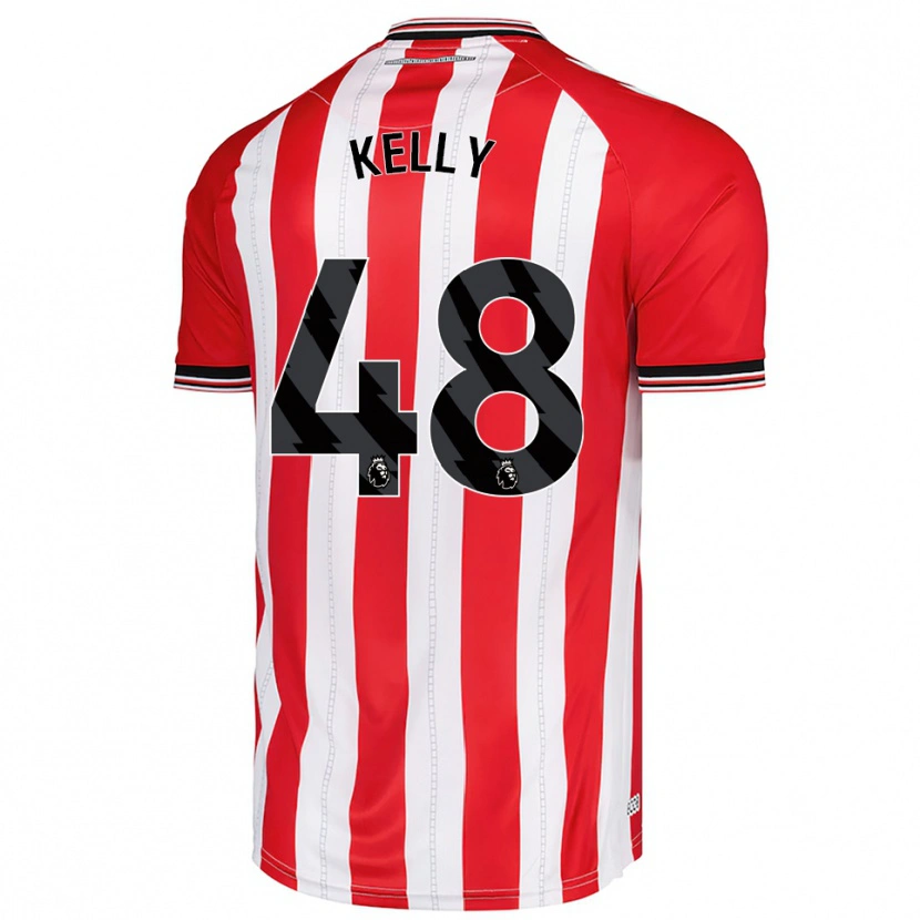 Danxen Homme Maillot Caden Kelly #48 Rouge Blanc Tenues Domicile 2025/26 T-Shirt