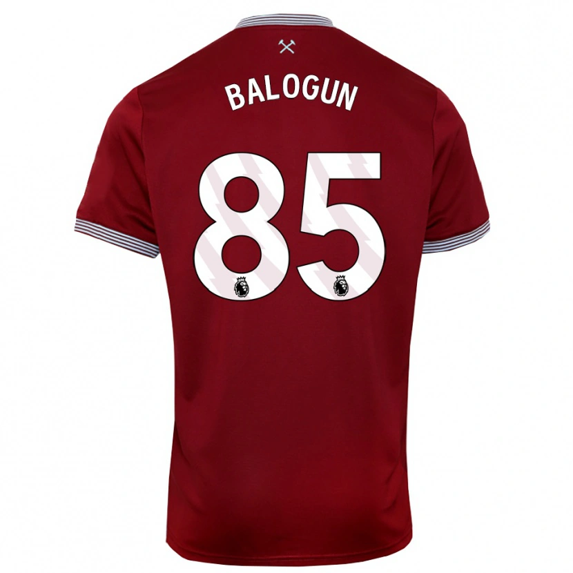 Danxen Homme Maillot Majid Balogun #85 Bourgogne Blanc Tenues Domicile 2025/26 T-Shirt