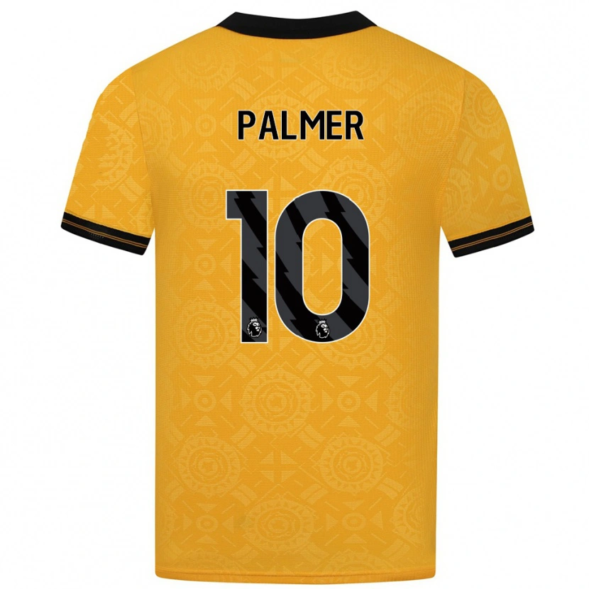 Danxen Homme Maillot Jamila Palmer #10 Jaune Noir Tenues Domicile 2025/26 T-Shirt