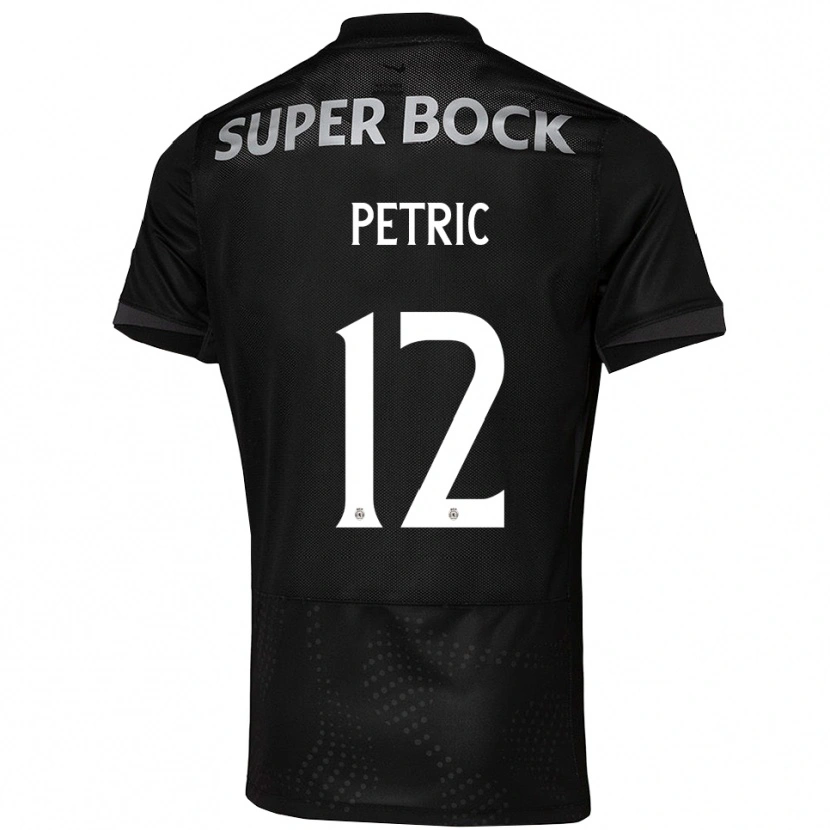 Danxen Homme Maillot Luka Petric #12 Noir Blanc Tenues Extérieur 2025/26 T-Shirt
