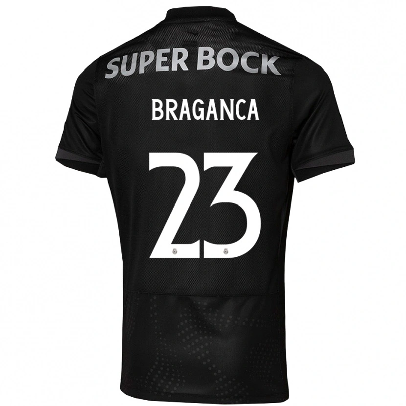 Danxen Homme Maillot Daniel Bragança #23 Noir Blanc Tenues Extérieur 2025/26 T-Shirt