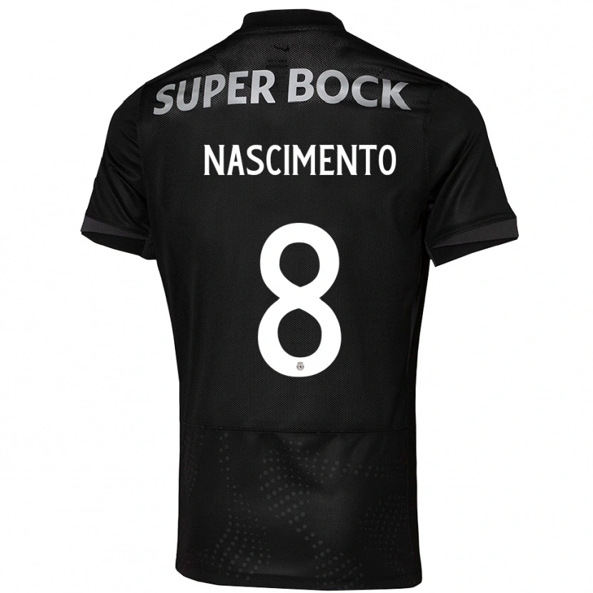 Danxen Homme Maillot Sandro Nascimento #8 Noir Blanc Tenues Extérieur 2025/26 T-Shirt
