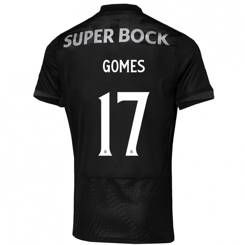 Danxen Homme Maillot Frederico Gomes #17 Noir Blanc Tenues Extérieur 2025/26 T-Shirt