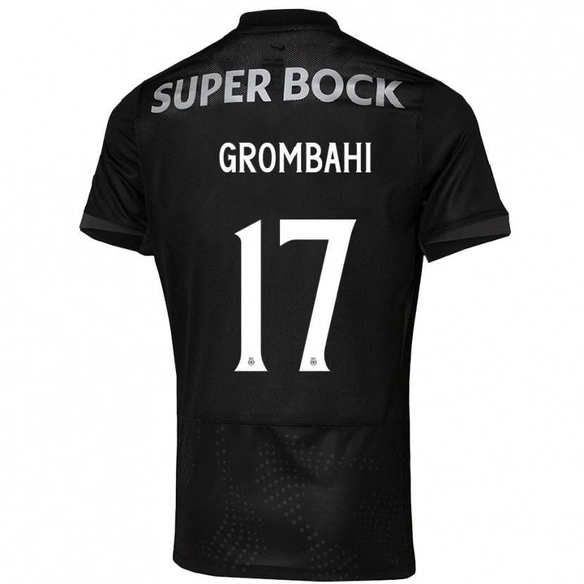 Danxen Homme Maillot Chris Grombahi #17 Noir Blanc Tenues Extérieur 2025/26 T-Shirt