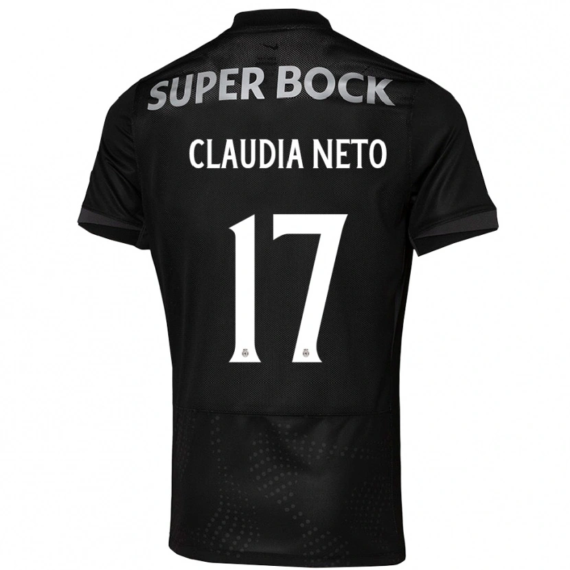 Danxen Homme Maillot Cláudia Teresa Pires Neto #17 Noir Blanc Tenues Extérieur 2025/26 T-Shirt