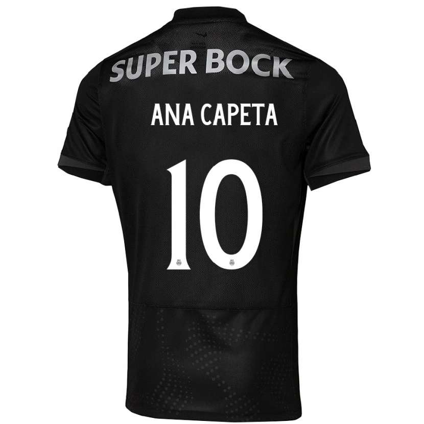 Danxen Homme Maillot Ana Capeta #10 Noir Blanc Tenues Extérieur 2025/26 T-Shirt