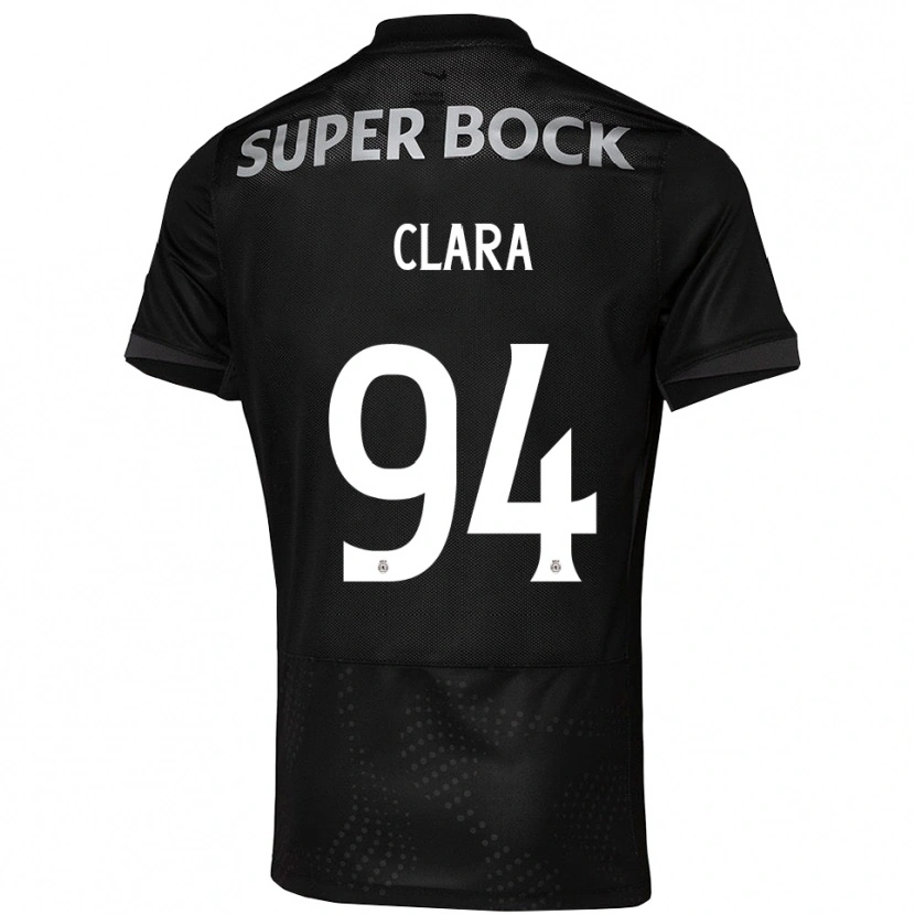 Danxen Homme Maillot Diogo Clara #94 Noir Blanc Tenues Extérieur 2025/26 T-Shirt