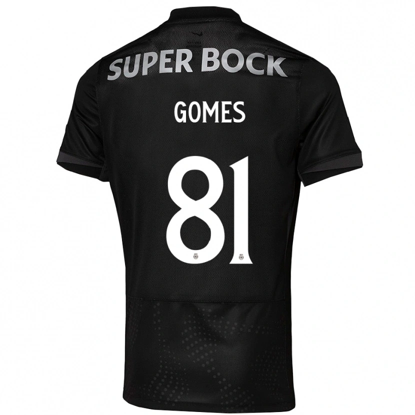 Danxen Homme Maillot Salvador Gomes #81 Noir Blanc Tenues Extérieur 2025/26 T-Shirt