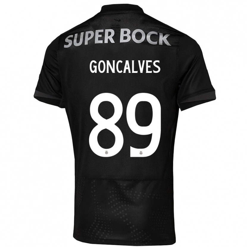 Danxen Homme Maillot Andre Goncalves #89 Noir Blanc Tenues Extérieur 2025/26 T-Shirt