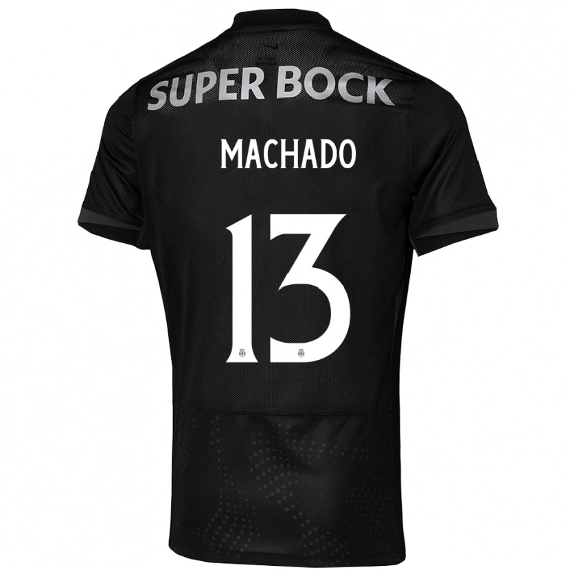Danxen Homme Maillot Francisco Machado #13 Noir Blanc Tenues Extérieur 2025/26 T-Shirt