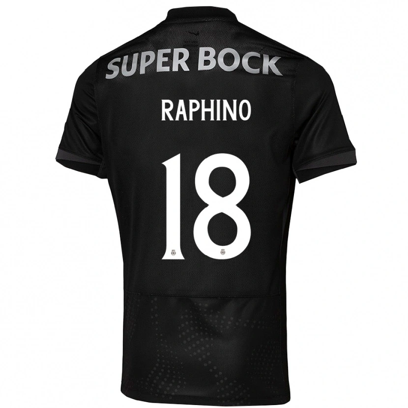 Danxen Homme Maillot Brittany Raphino #18 Noir Blanc Tenues Extérieur 2025/26 T-Shirt