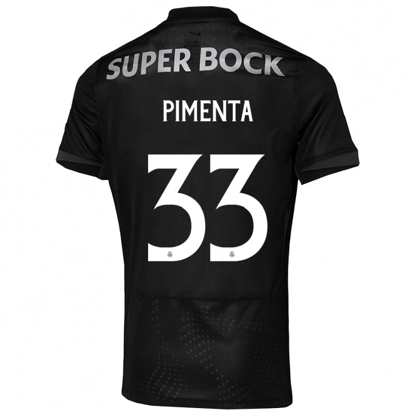 Danxen Homme Maillot Carolina Pimenta #33 Noir Blanc Tenues Extérieur 2025/26 T-Shirt