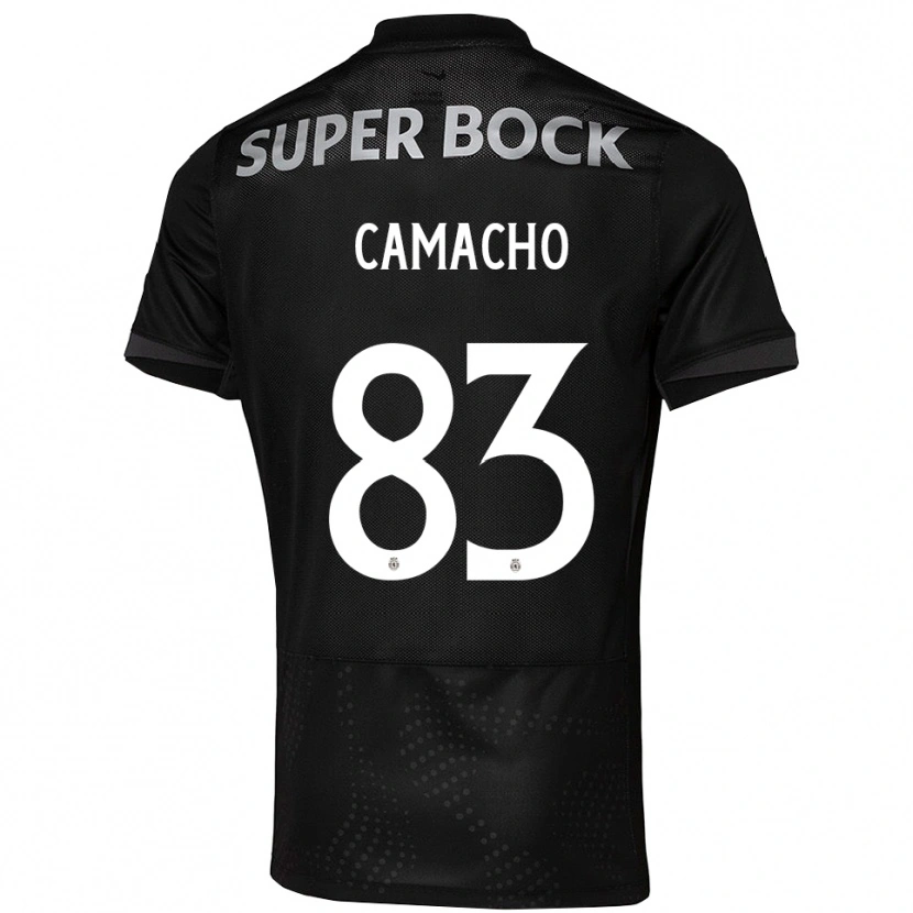 Danxen Homme Maillot Rafael Camacho #83 Noir Blanc Tenues Extérieur 2025/26 T-Shirt