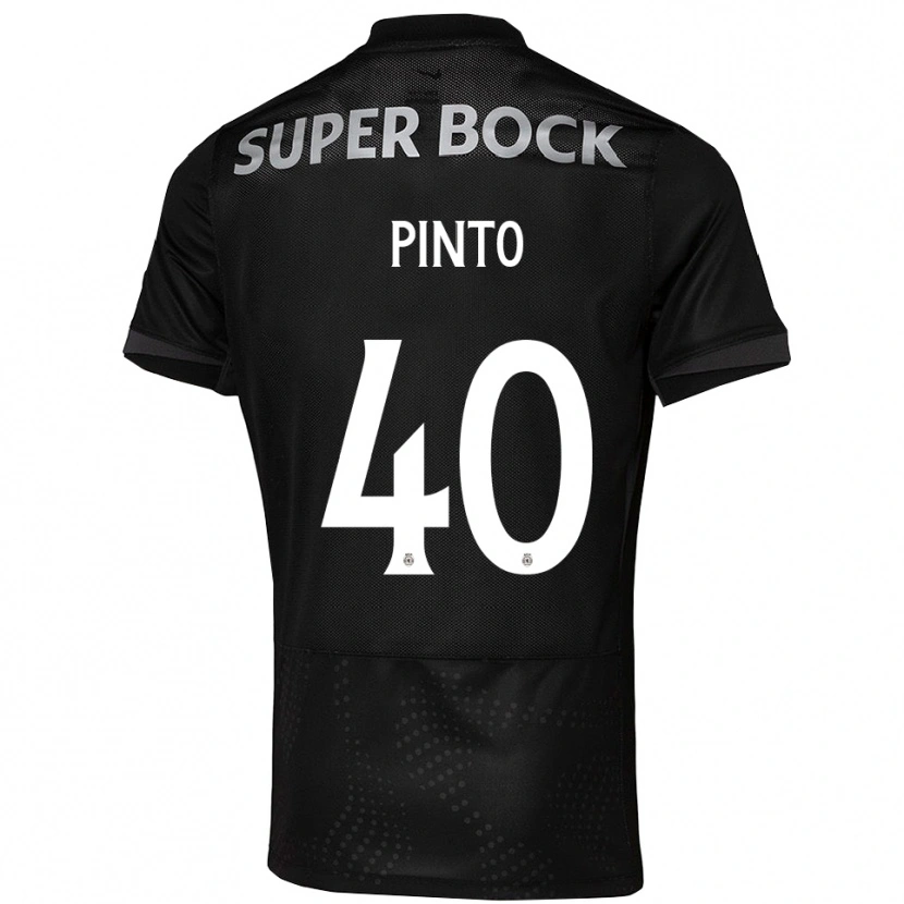 Danxen Homme Maillot Rita Pinto De Almeida #40 Noir Blanc Tenues Extérieur 2025/26 T-Shirt