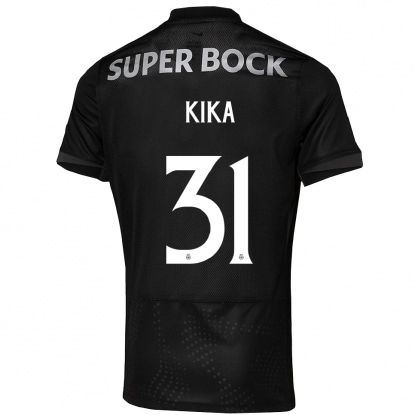 Danxen Homme Maillot Kika #31 Noir Blanc Tenues Extérieur 2025/26 T-Shirt
