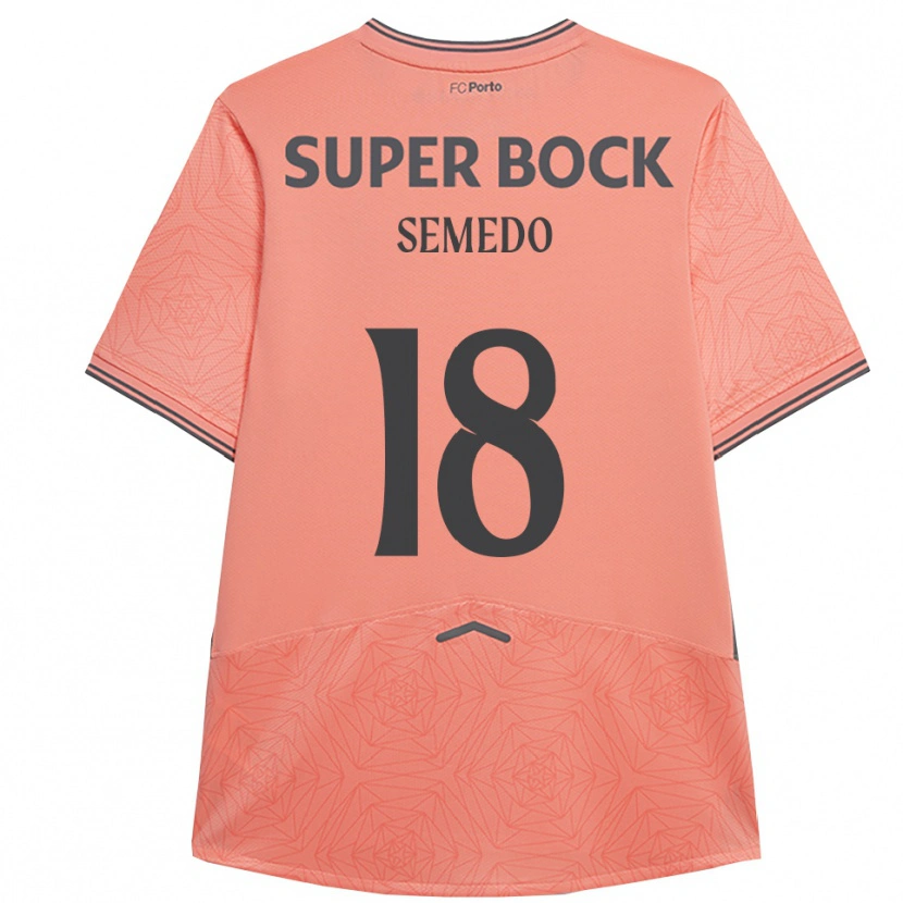 Danxen Homme Maillot Adriana Semedo #18 Rose Marine Tenues Extérieur 2025/26 T-Shirt