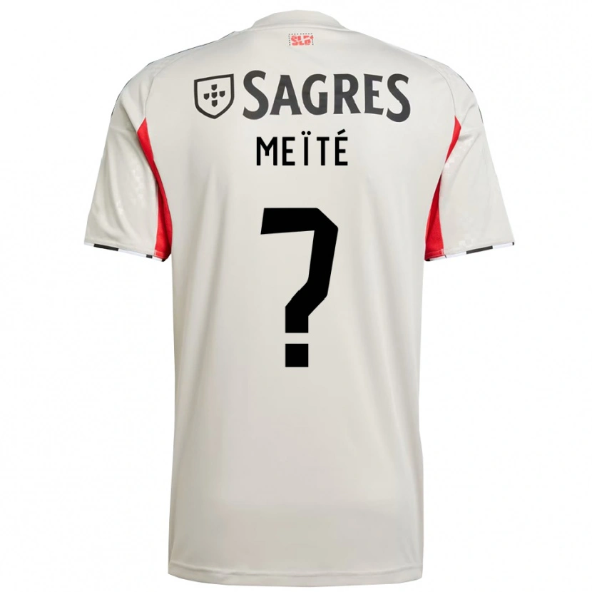 Danxen Homme Maillot Soualiho Meïté #0 Blanc Cassé Rouge Tenues Extérieur 2025/26 T-Shirt