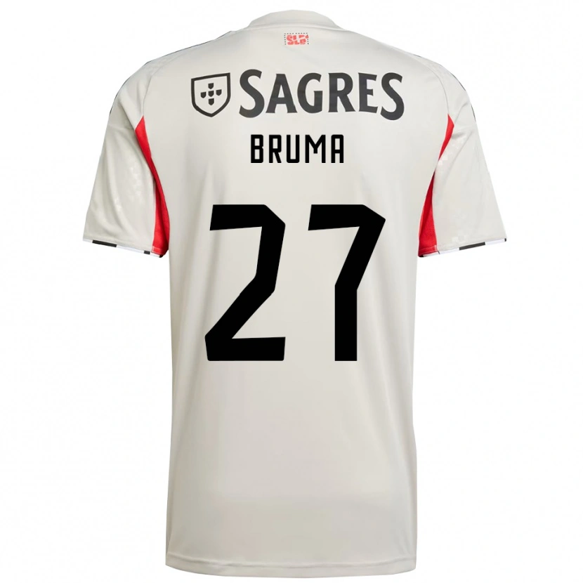 Danxen Homme Maillot Bruma #27 Blanc Cassé Rouge Tenues Extérieur 2025/26 T-Shirt