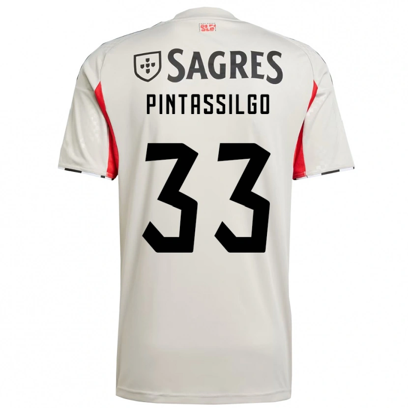 Danxen Homme Maillot Lara Pintassilgo #33 Blanc Cassé Rouge Tenues Extérieur 2025/26 T-Shirt