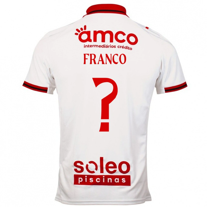 Danxen Homme Maillot Zé Franco #0 Blanc Rouge Tenues Extérieur 2025/26 T-Shirt