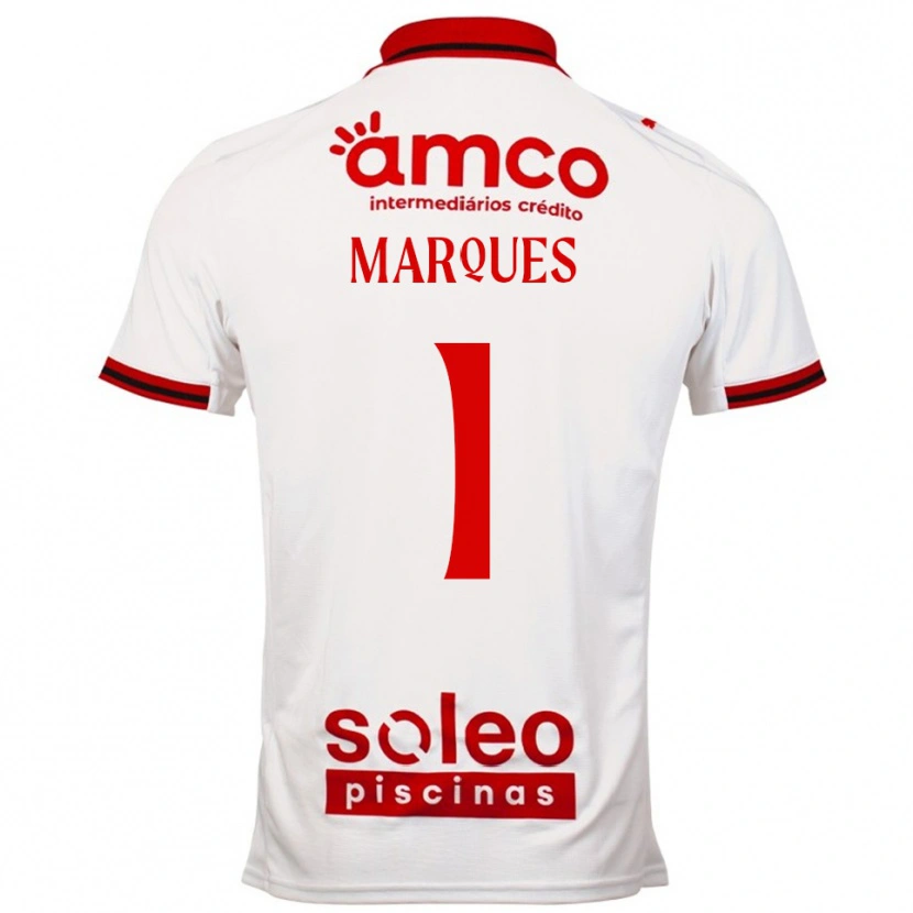 Danxen Homme Maillot André Marques #1 Blanc Rouge Tenues Extérieur 2025/26 T-Shirt