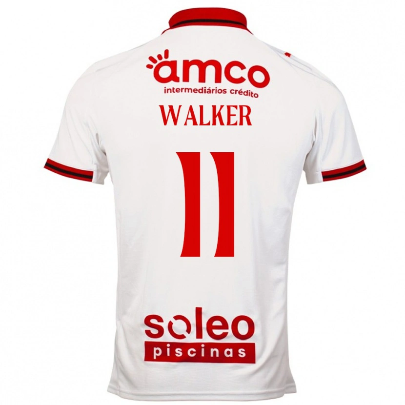 Danxen Homme Maillot Ellie Walker #11 Blanc Rouge Tenues Extérieur 2025/26 T-Shirt